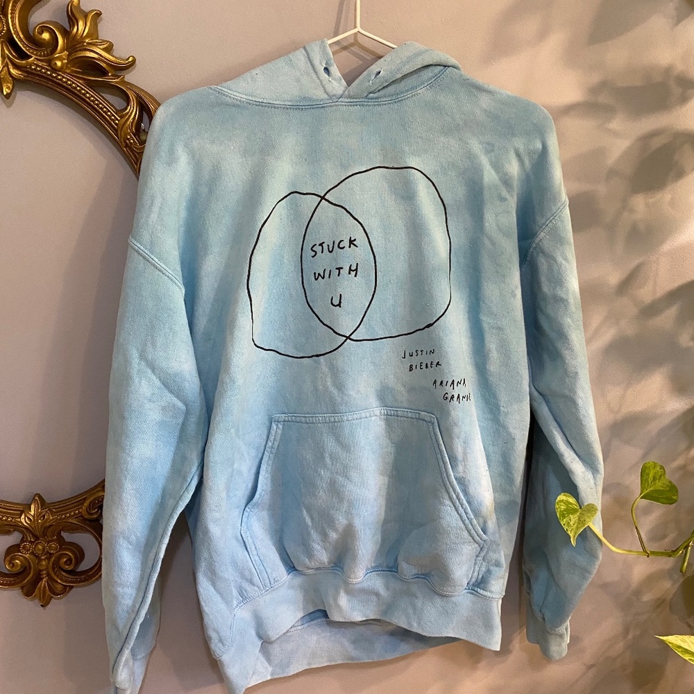 Ariana grande Justin bieber rare stuck with u hoodie